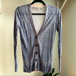 Small LOFT Leopard Cardigan